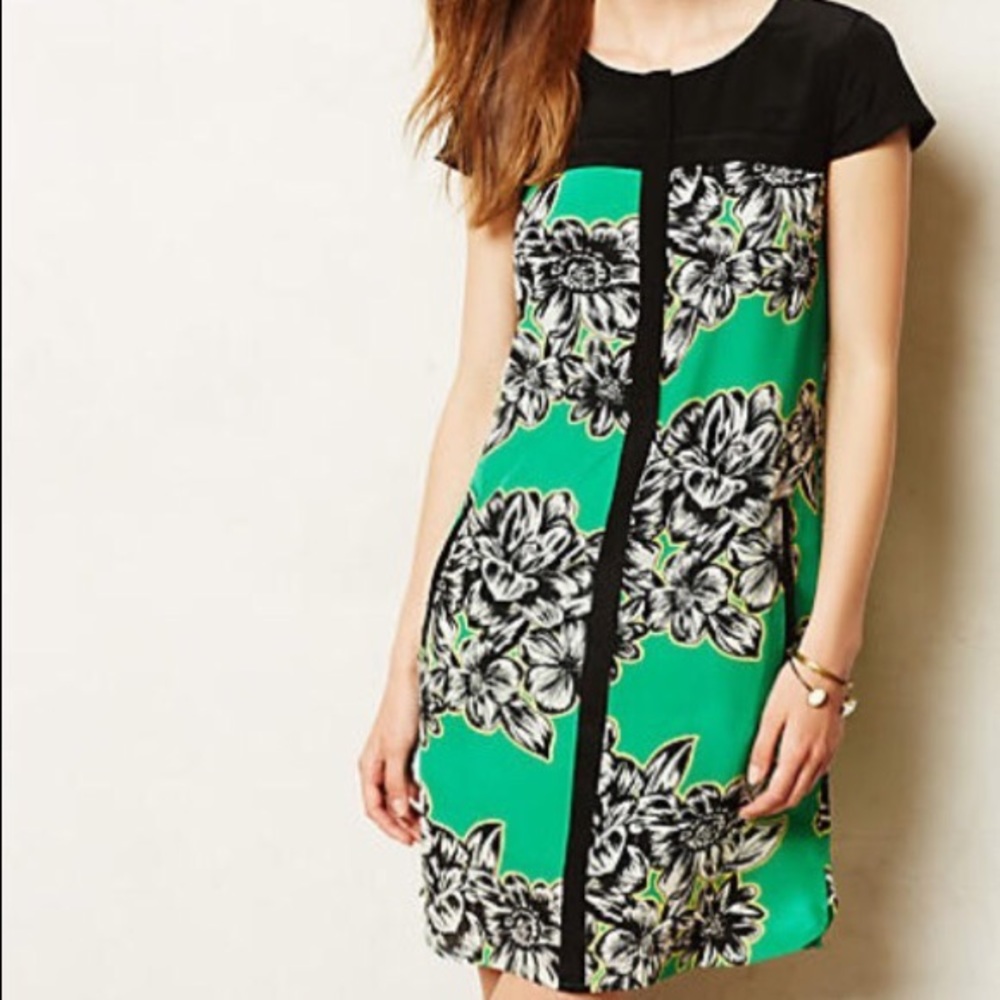 Anthropologie Maeve Ayame Zipper Dress w/ pockets